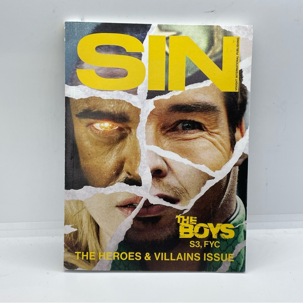 The Boys 2022 FYC SIN Mini promotional Heroes & Villains Issue Magazine Amazon 3